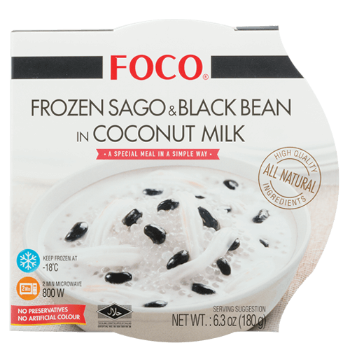 Frozen Sago & Black Bean in Coconut Milk