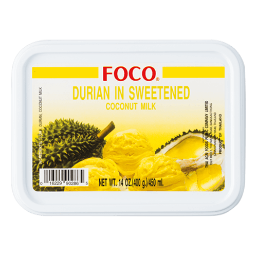 Frozen Durian in Sweetened Coconut Milk
