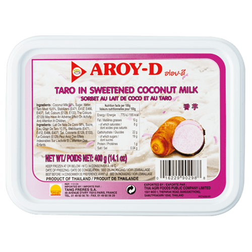 Frozen Taro in Sweetened Coconut Milk 