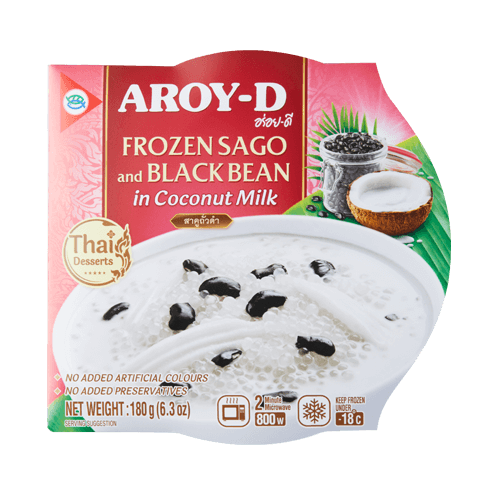 Frozen Sago & Black Bean in Coconut Milk 
